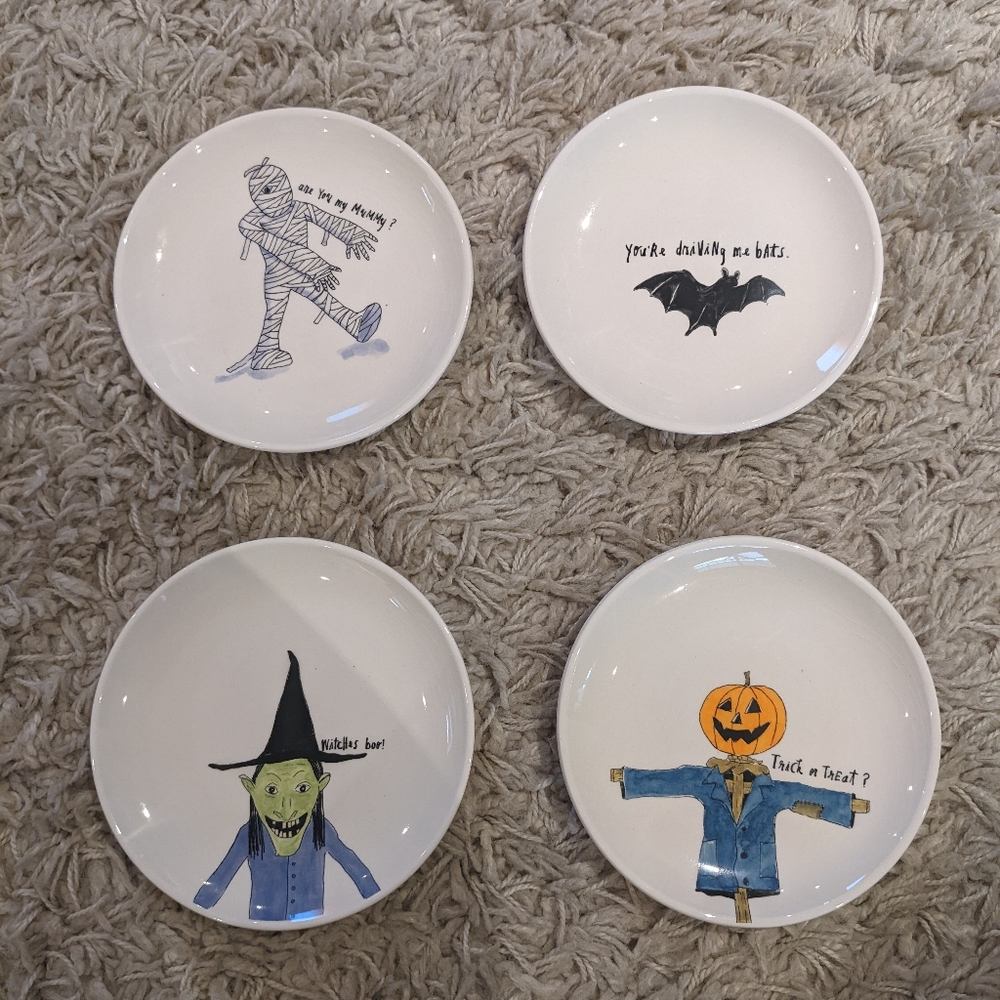 Rae Dunn Halloween small plates